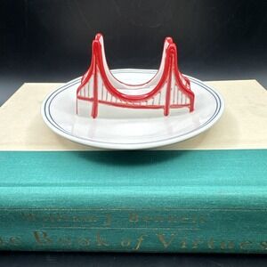 Anthropologie Jewelry Ring Dish Golden Gate Bridge San Francisco Molly Hatch